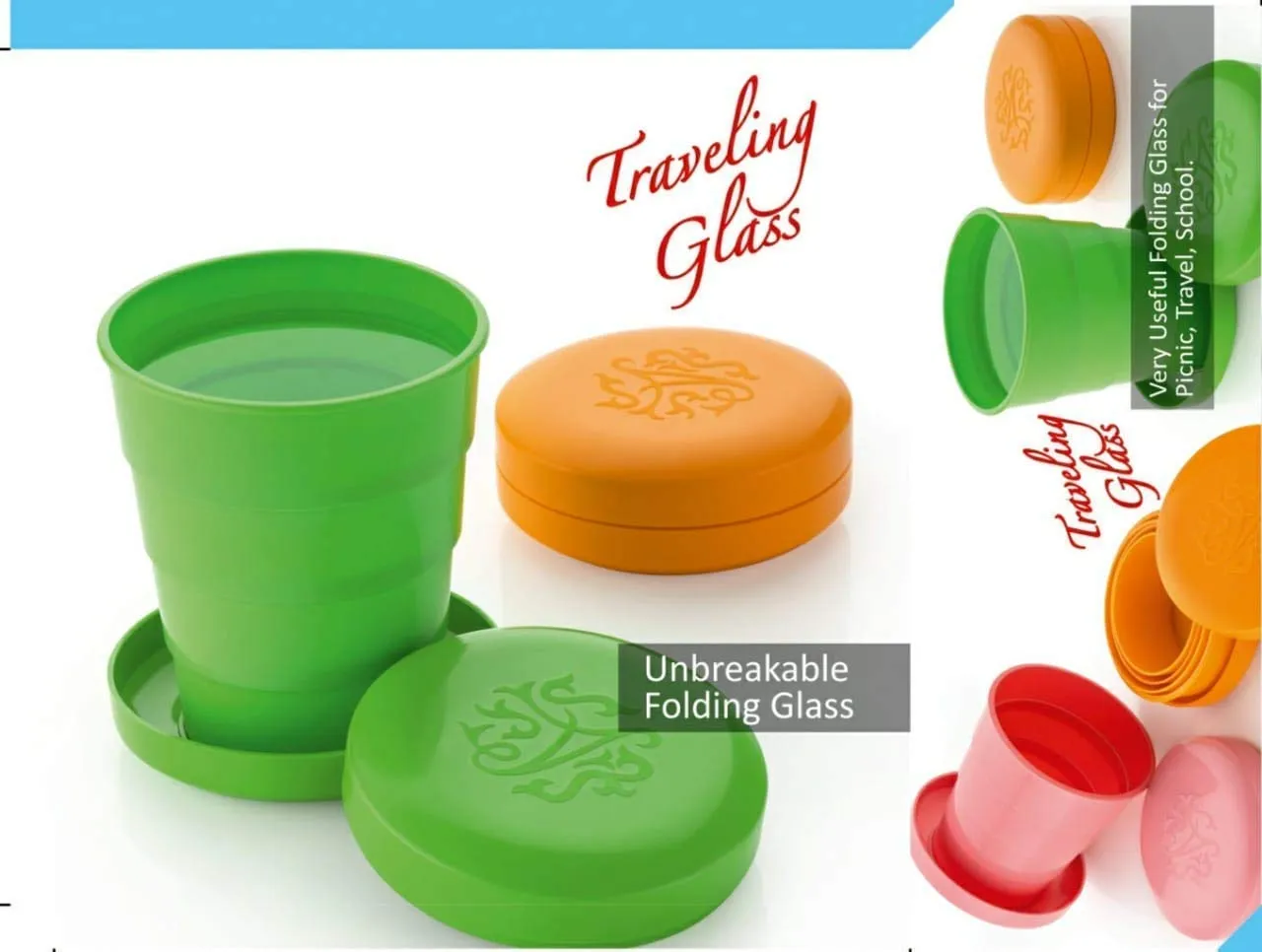 0659 Portable Travelling Cup / Tumbler With Lid