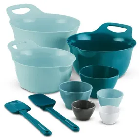 10pc Melamine Mix Measure & Utensil Set Red