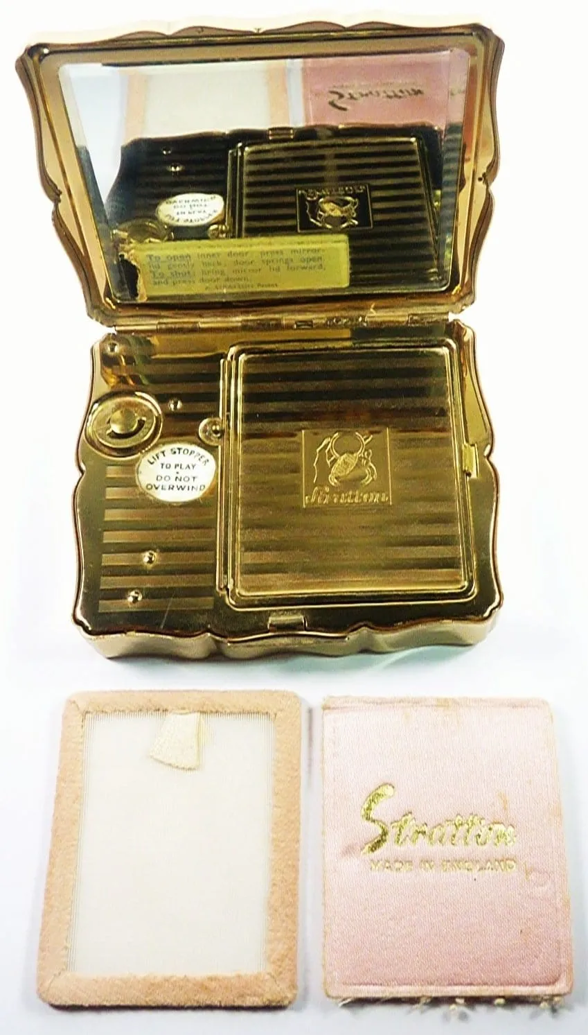 1950s Stratton Ballet Themed Musical Powder Box