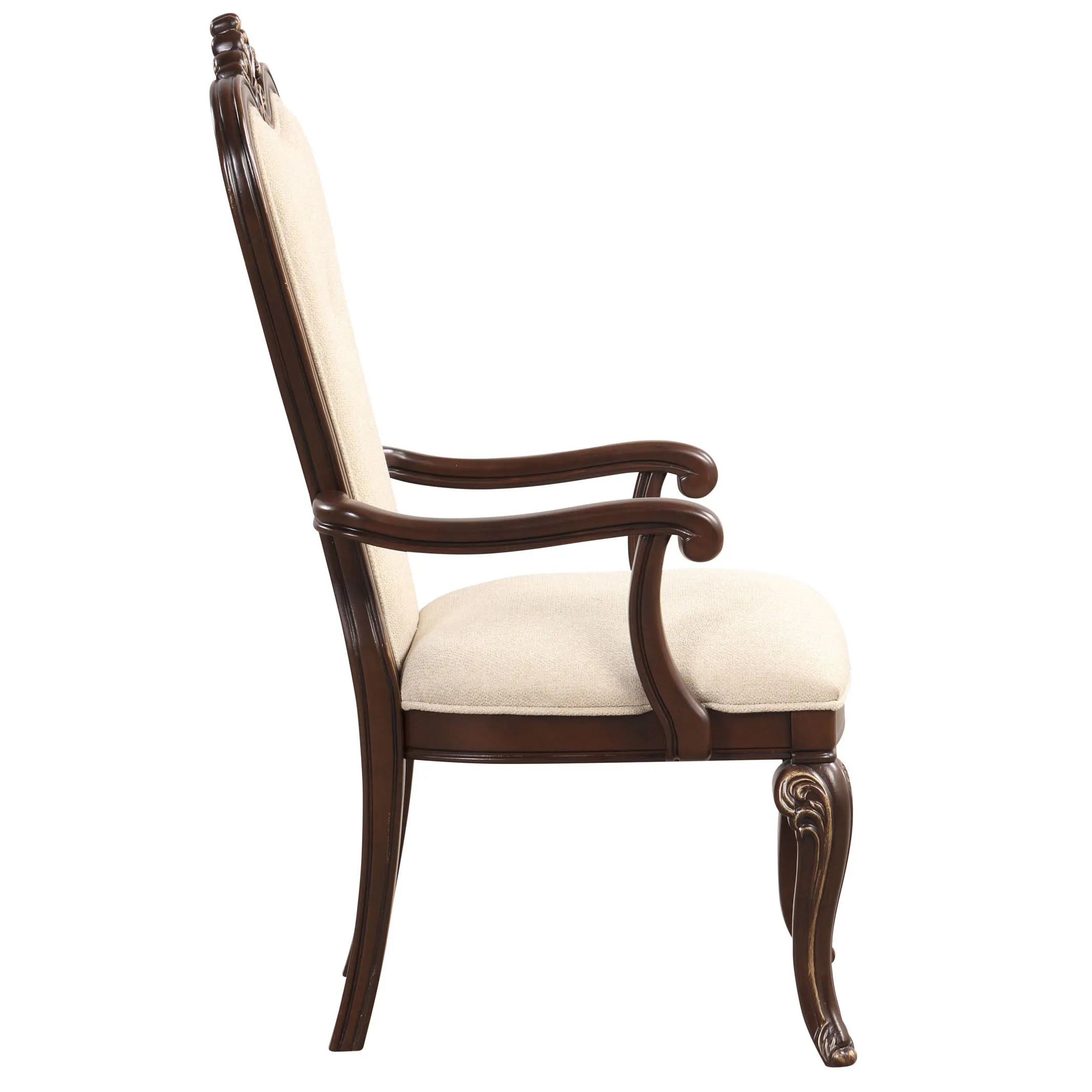 2 Beige/Brown Arm Chairs: Comfortable, Stylish & Durable | 22.48 x 26.85 x 45.71