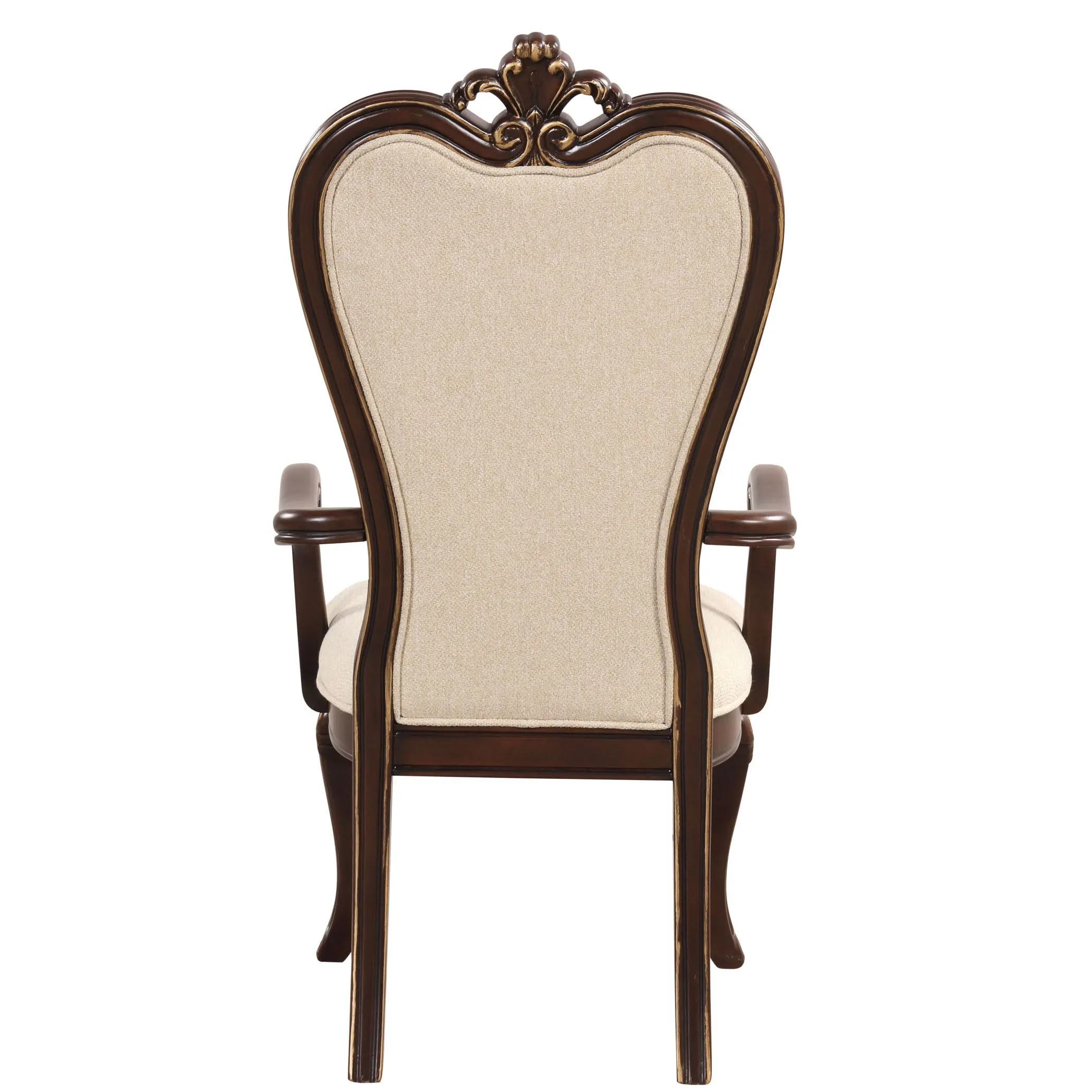 2 Beige/Brown Arm Chairs: Comfortable, Stylish & Durable | 22.48 x 26.85 x 45.71