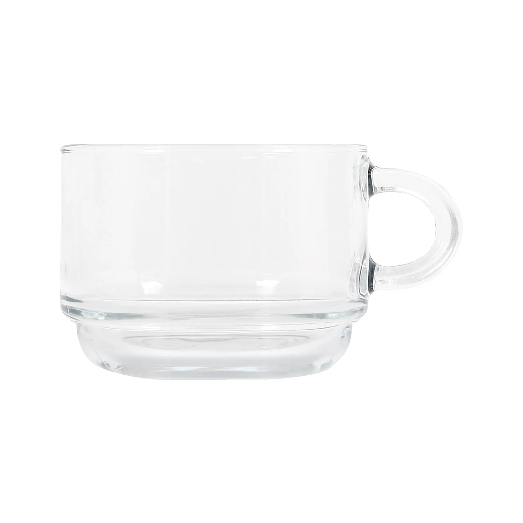 270ml Cozy Stacking Glass Coffee Cups - Pack of 6 - By LAV