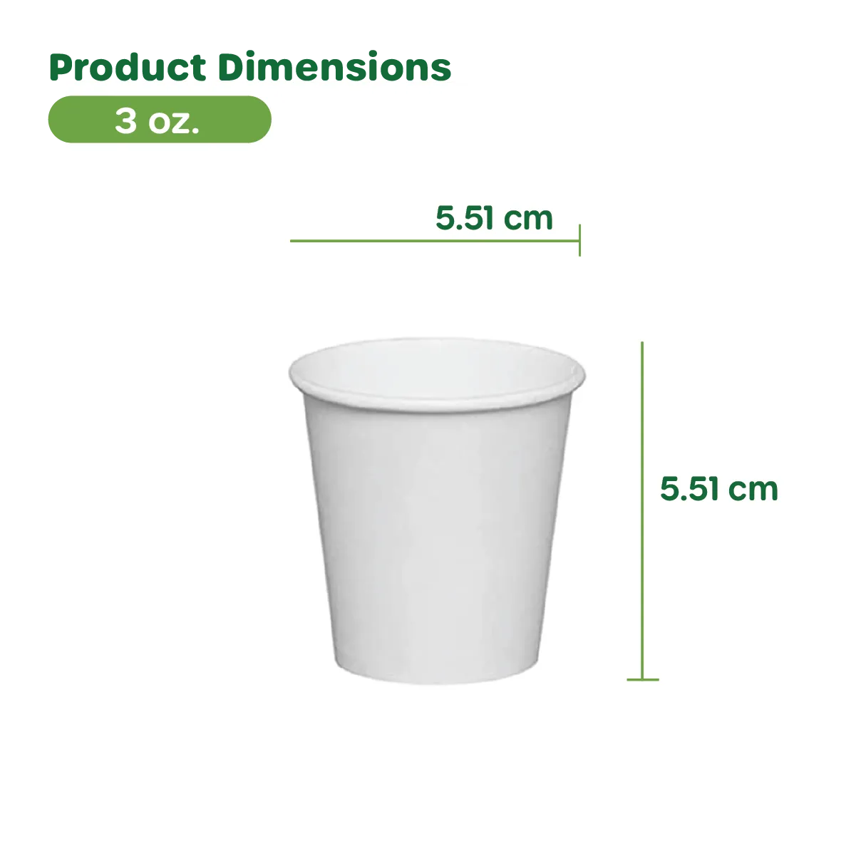 3 oz. White Paper Cups, Small Disposable Bathroom, Espresso, Mouthwash Cups