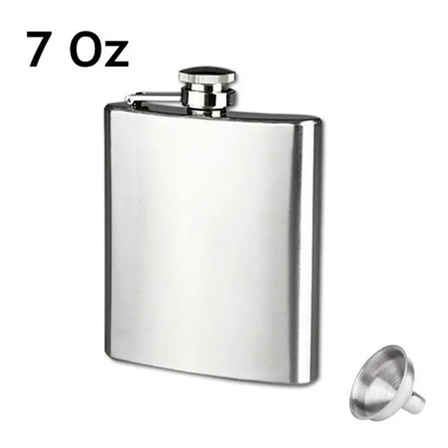 4 5 6 7 8 9 10 18 OZ Stainless Steel Hip Flask with Funnel Liquor Whisky Outdoor Portable Pocket Flasks Alcohol Bottle heupfles