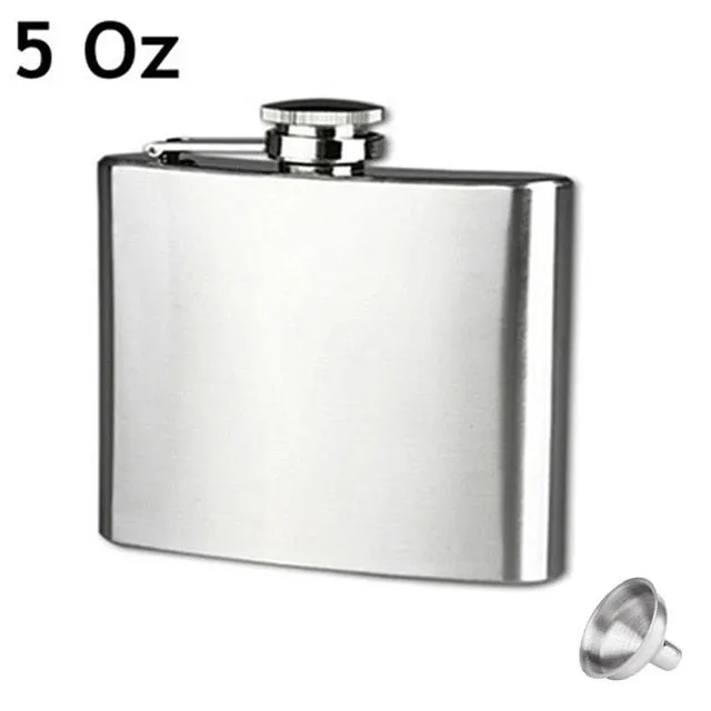 4 5 6 7 8 9 10 18 OZ Stainless Steel Hip Flask with Funnel Liquor Whisky Outdoor Portable Pocket Flasks Alcohol Bottle heupfles