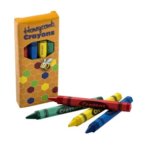 4-Color Pack Boxed Honeycomb Crayons, Case of 500