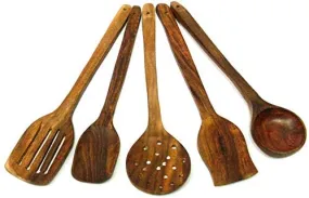 5-Piece Wooden Kitchen Utensil Set