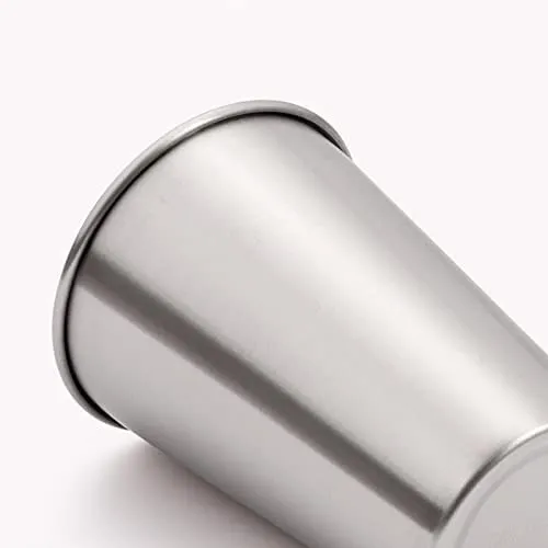 5Pack Stainless Steel Pint Cups Shatterproof Cup