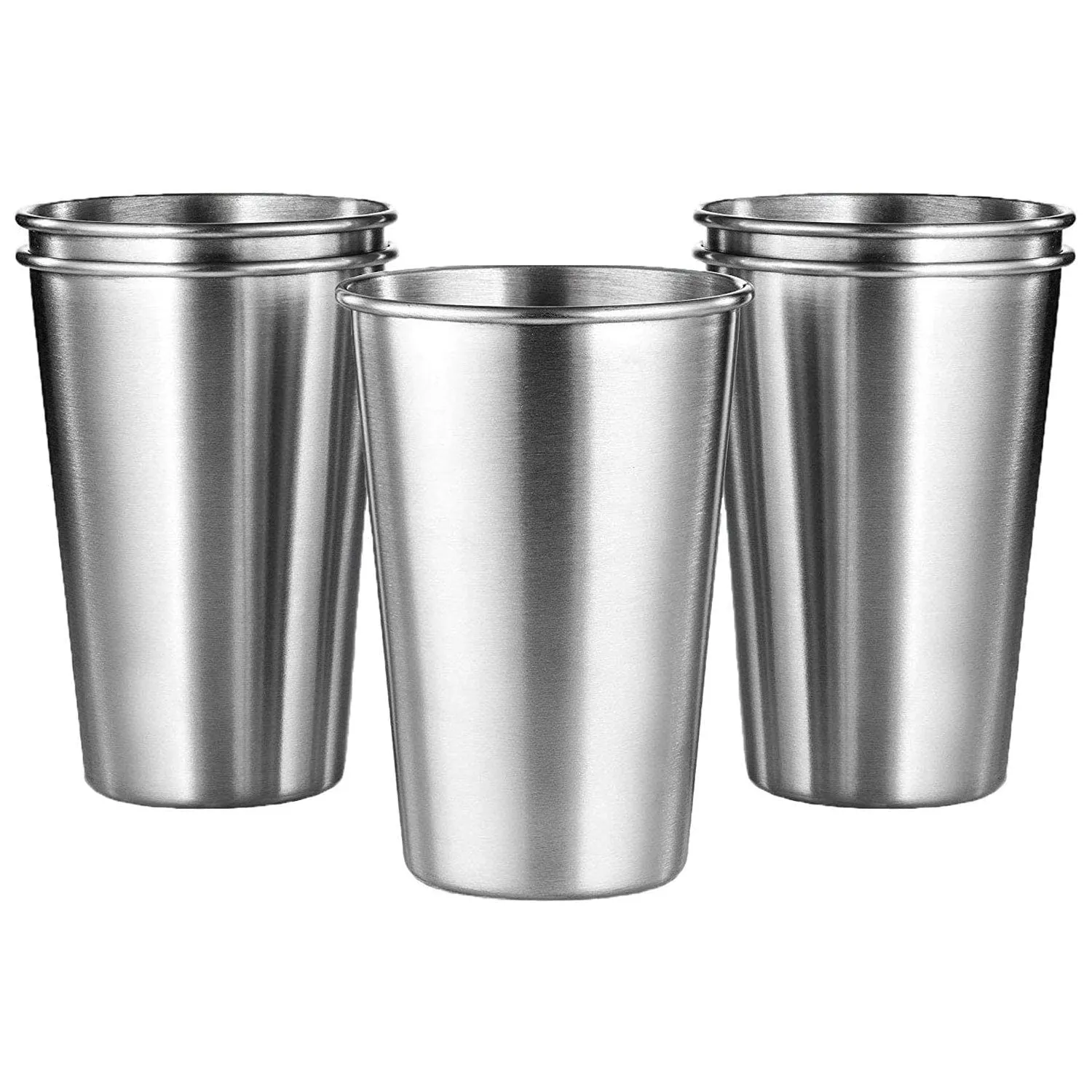5Pack Stainless Steel Pint Cups Shatterproof Cup