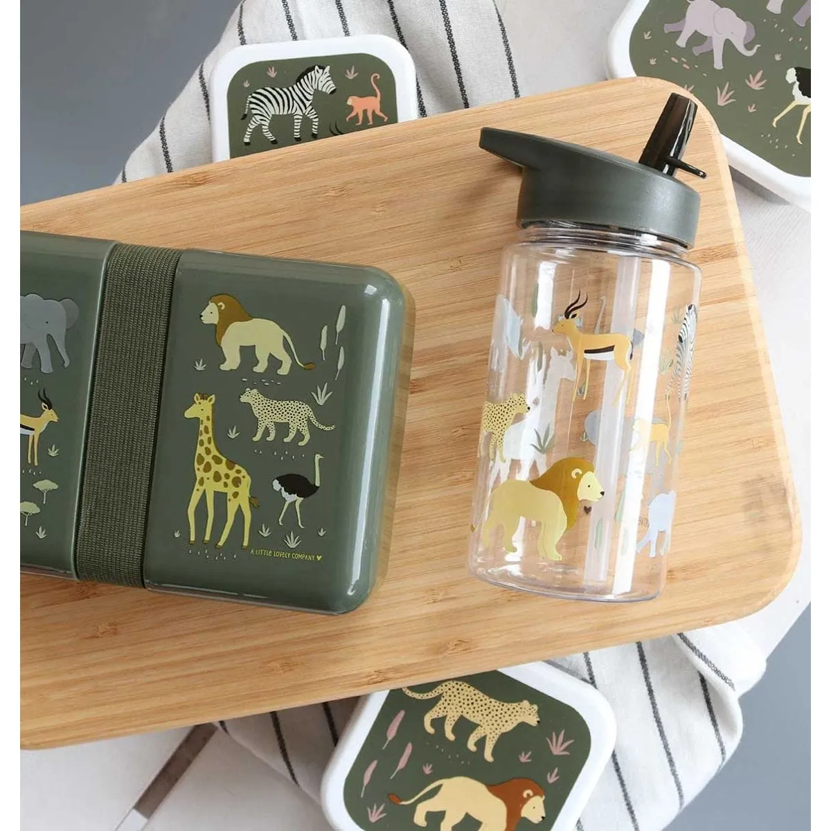 A Little Lovely Company Drink Bottle: Savanna