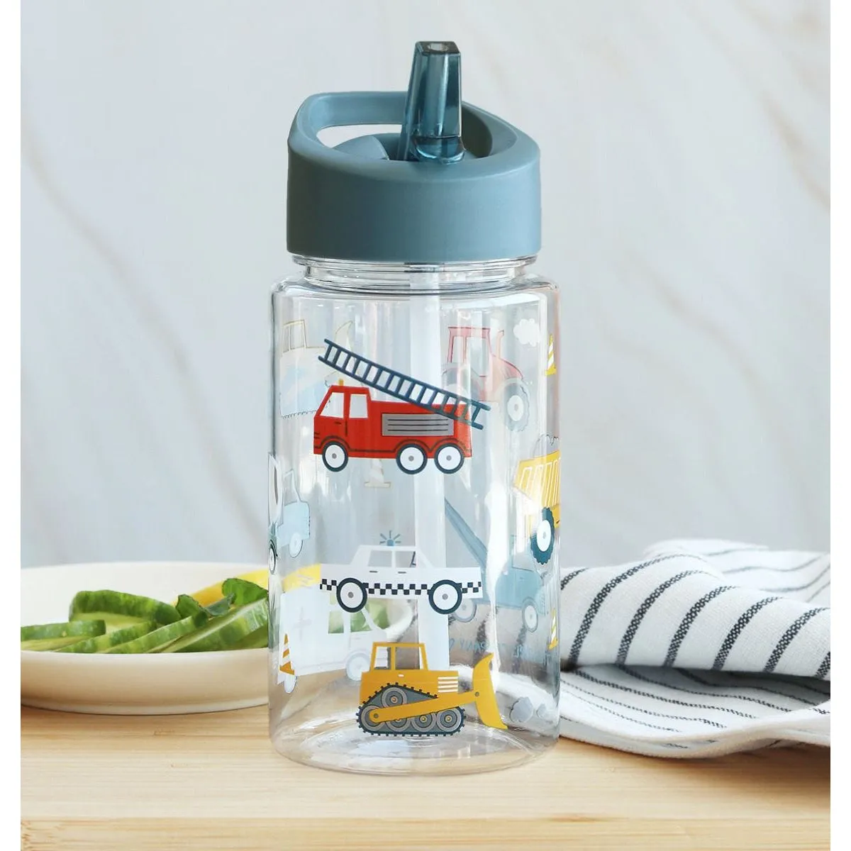A Little Lovely Company Drink Bottle: Vehicles