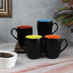 Abstract Ceramic Tea Mugs | Set of 4