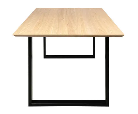 Aconite 7pc 180cm Dining Table Set 6 Cross Back Chair Solid Messmate Timber Wood