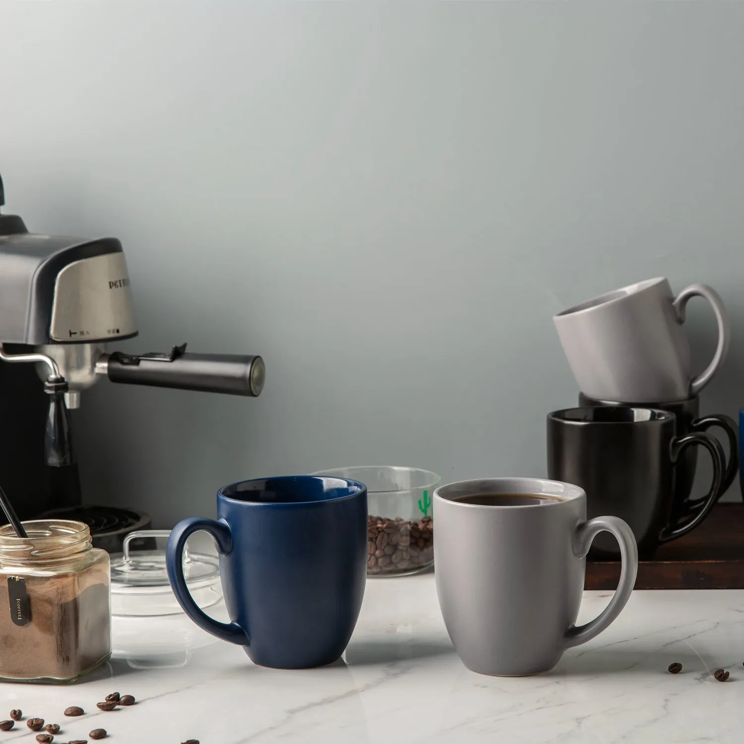AmorArc 16oz Coffee Mugs Set of 6 - ACM001