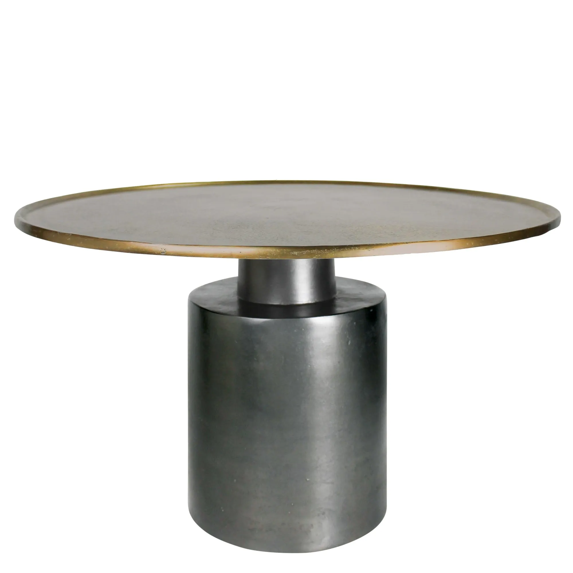 Argent Coffee Table, Brass & Lead By HomArt