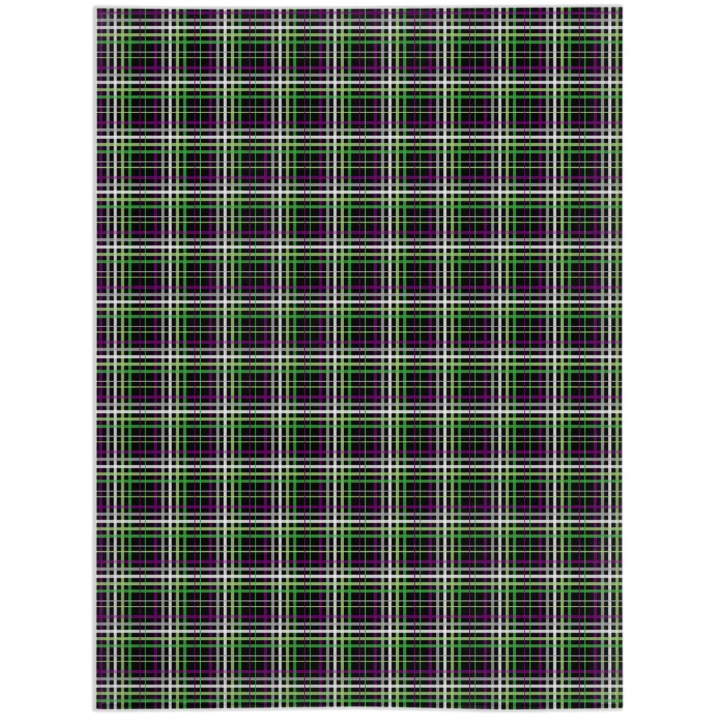 Aroace - V6 Plaid Pride Minky Blankets