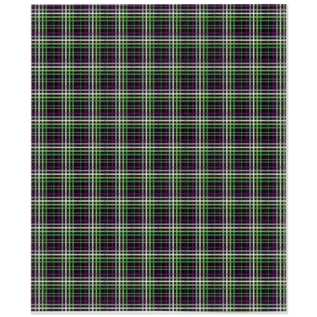 Aroace - V6 Plaid Pride Minky Blankets