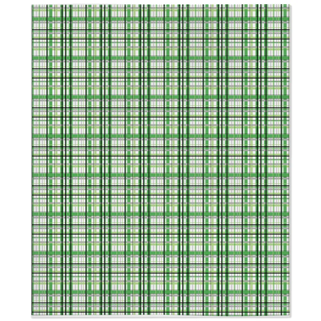 Aromantic Madras Plaid Pride Minky Blankets