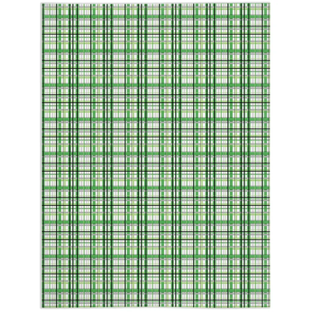 Aromantic Madras Plaid Pride Minky Blankets
