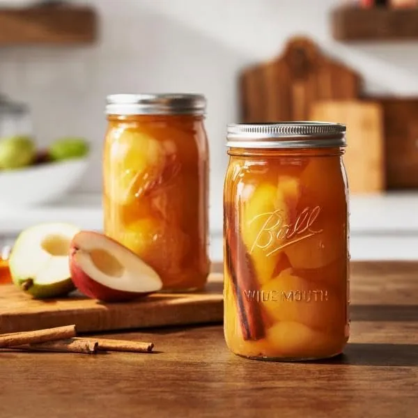 Ball: Wide Mouth Pint Glass Mason Jar with Lids and Bands