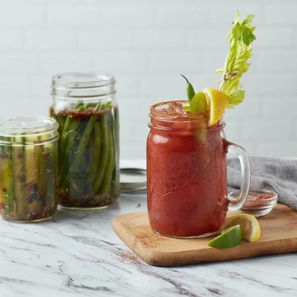 Ball: Wide Mouth Pint Glass Mason Jar with Lids and Bands