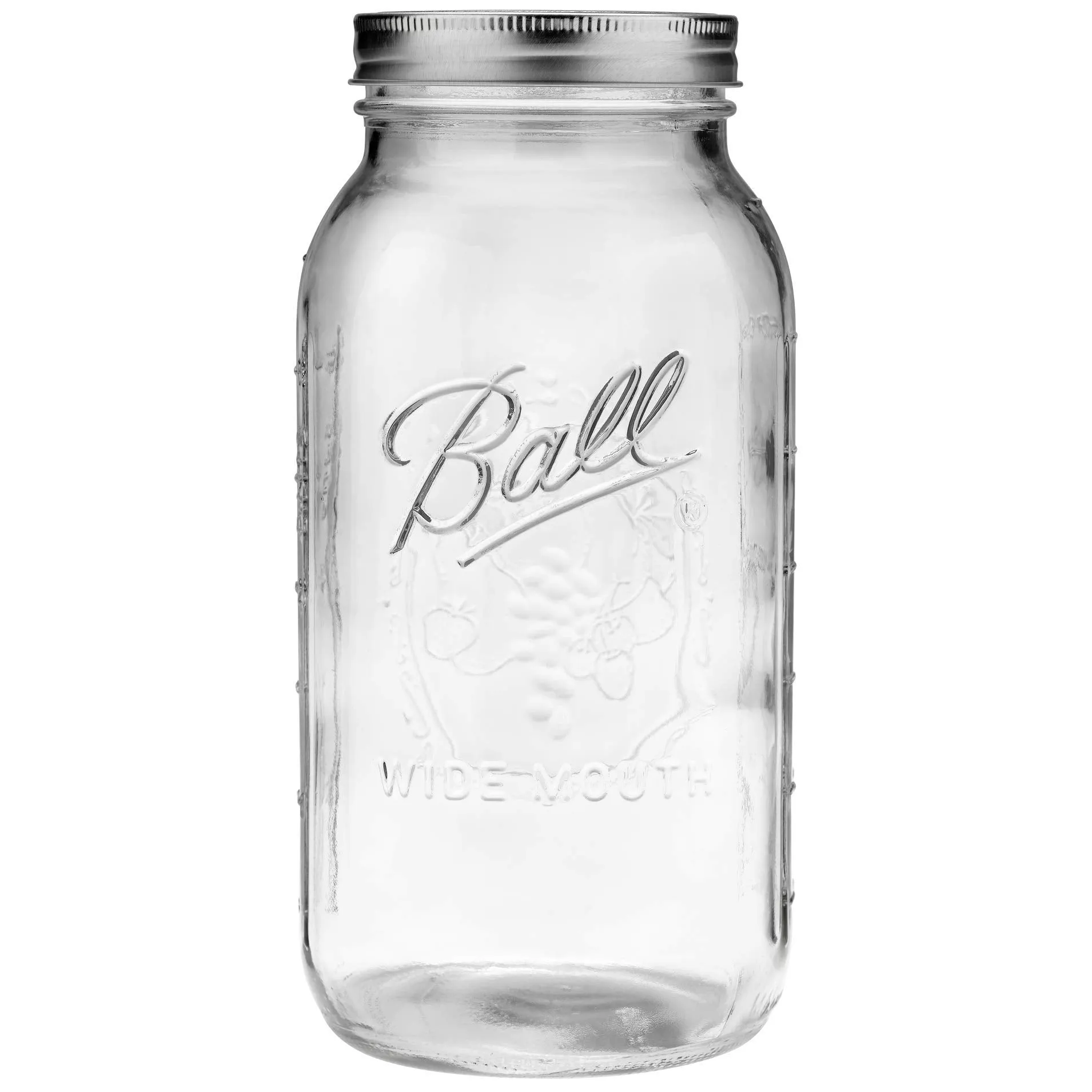 Ball: Wide Mouth Pint Glass Mason Jar with Lids and Bands