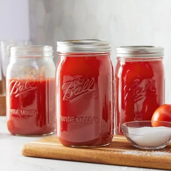 Ball: Wide Mouth Pint Glass Mason Jar with Lids and Bands