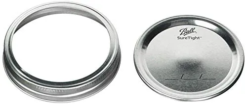 Ball: Wide Mouth Pint Glass Mason Jar with Lids and Bands