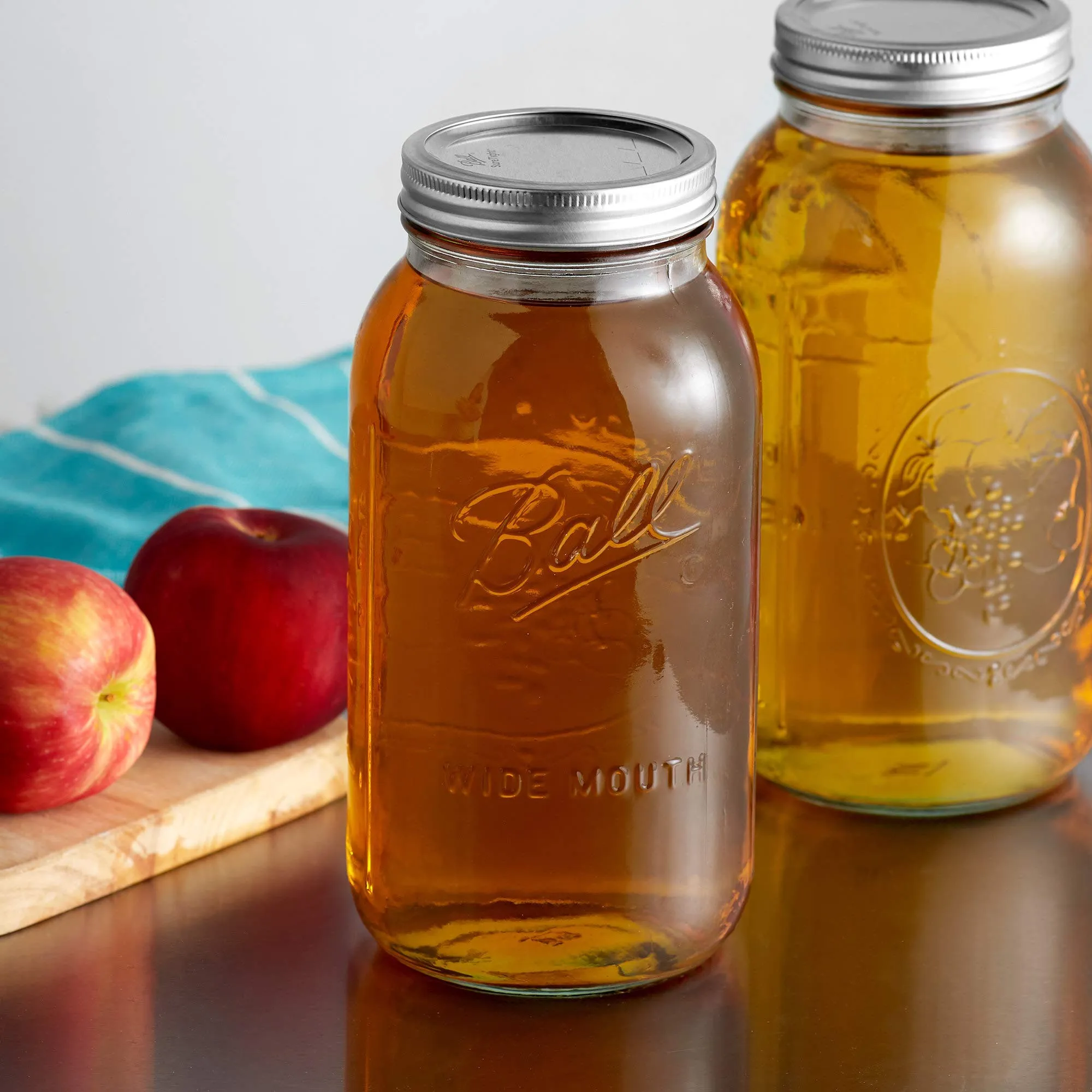 Ball: Wide Mouth Pint Glass Mason Jar with Lids and Bands