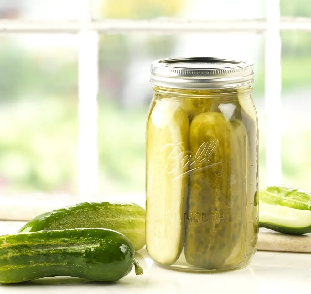 Ball: Wide Mouth Pint Glass Mason Jar with Lids and Bands
