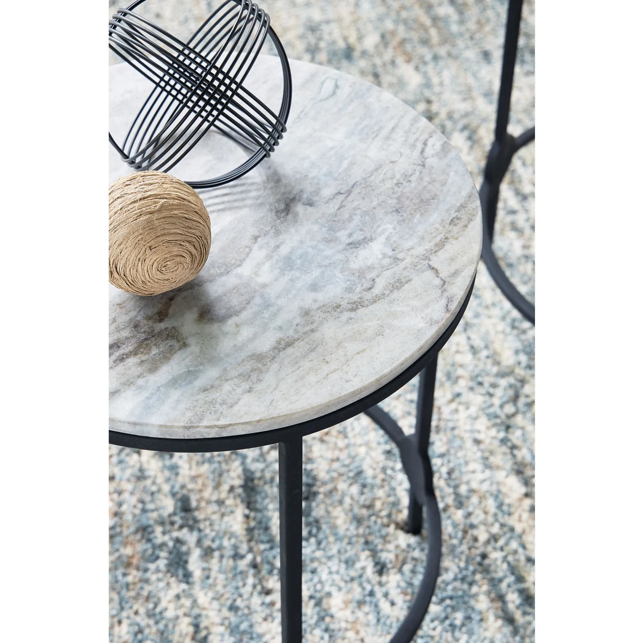 Beashaw Accent Table - Gray/Black