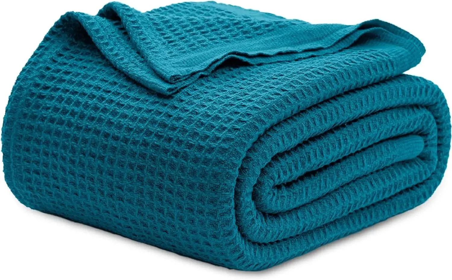 Bedsure 100% Cotton Waffle Weave Lightweight Blanket