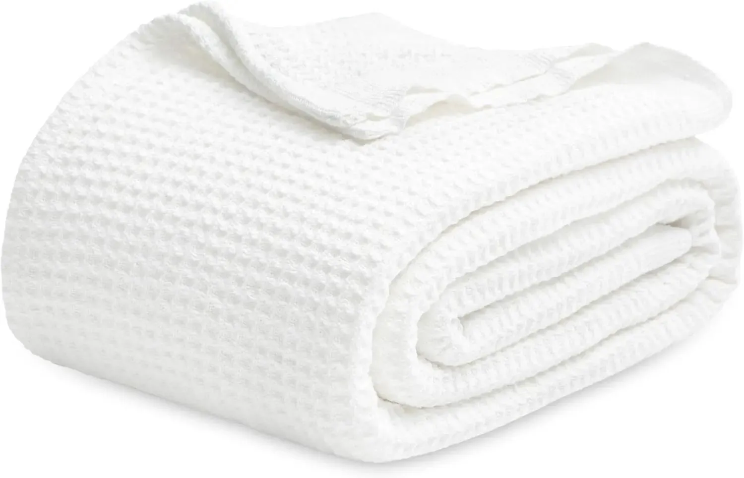 Bedsure 100% Cotton Waffle Weave Lightweight Blanket