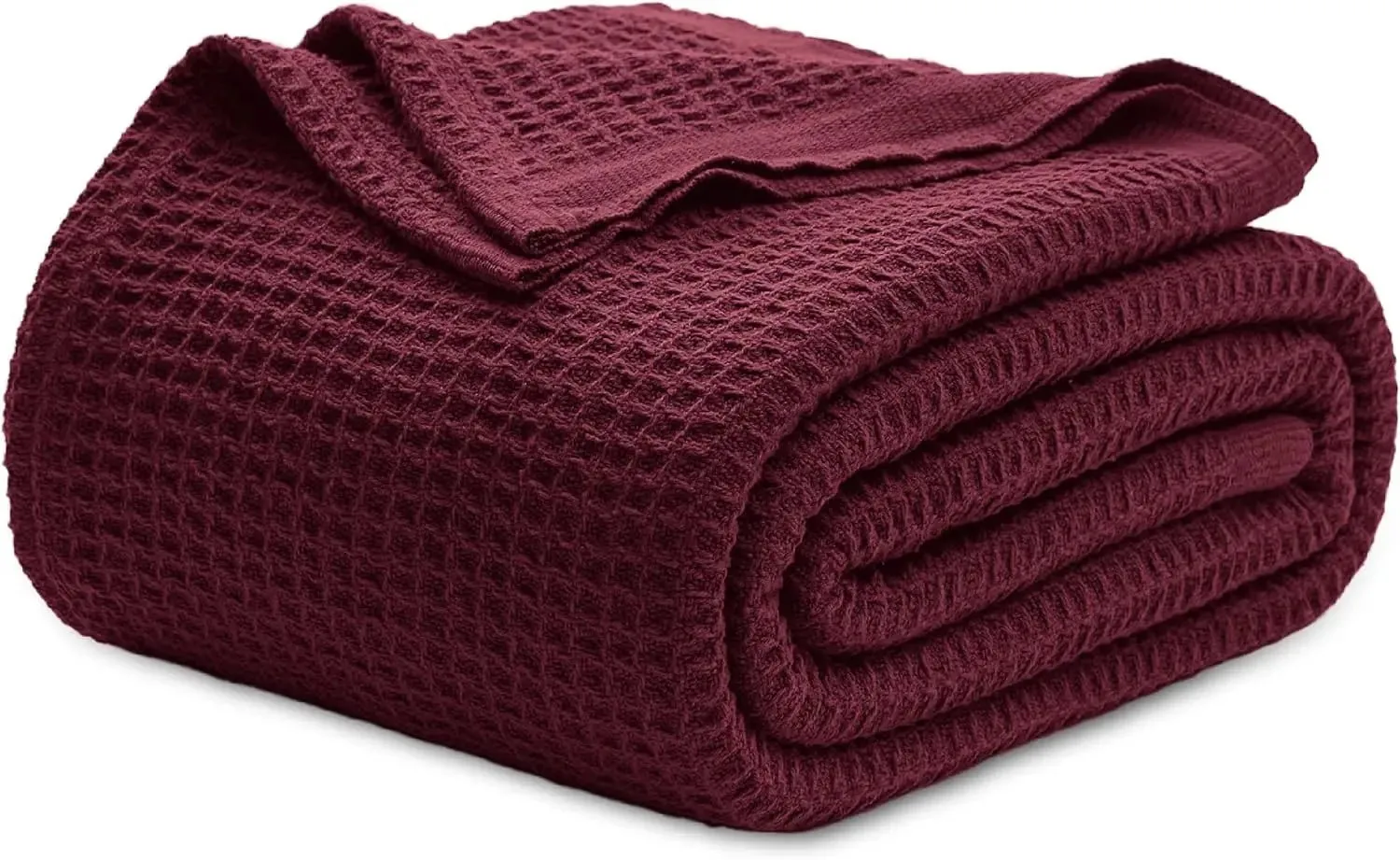 Bedsure 100% Cotton Waffle Weave Lightweight Blanket