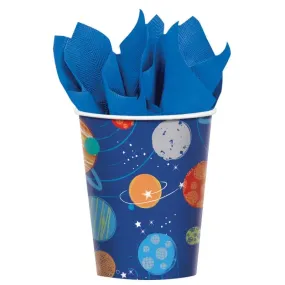 Blast Off Birthday Cups - 8 Pkt