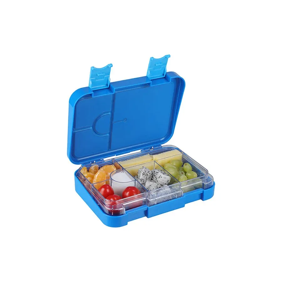 Bonjour Snax Box Bento Mini Lunch Box 6/4 Compartments (Blue Spaceman)