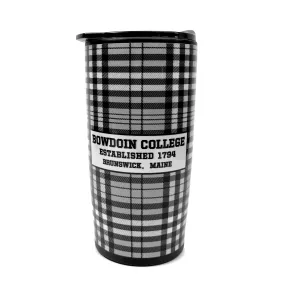 Bowdoin College Plaid Travel Tumbler