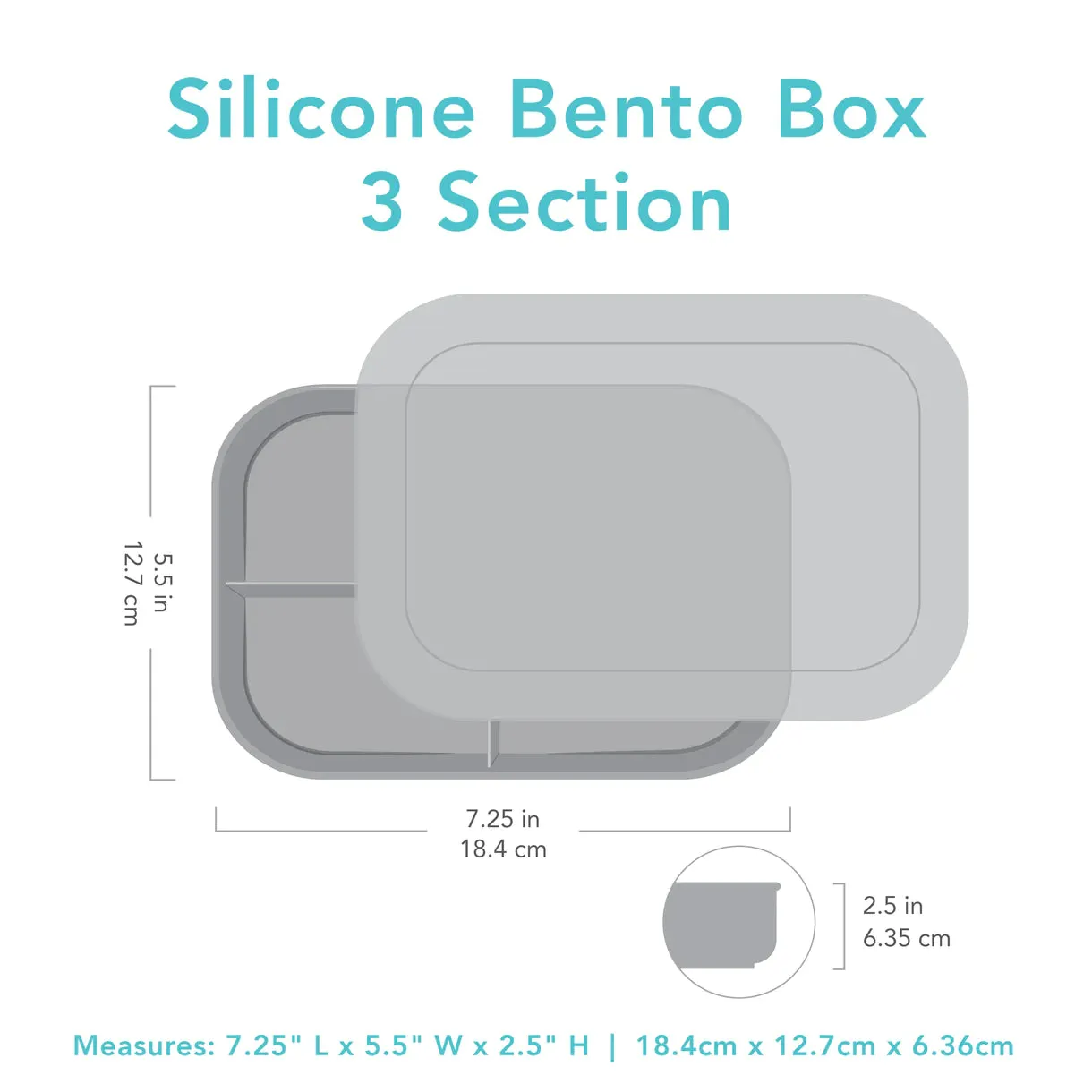 Bumkins Silicone Bento Lunch Box - Jelly Purple