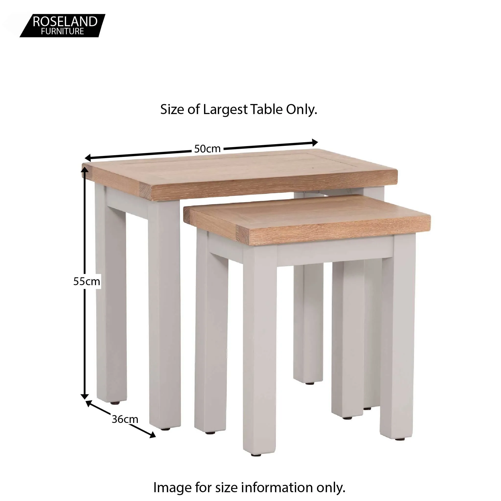 Charlestown Grey Nest of 2 Tables