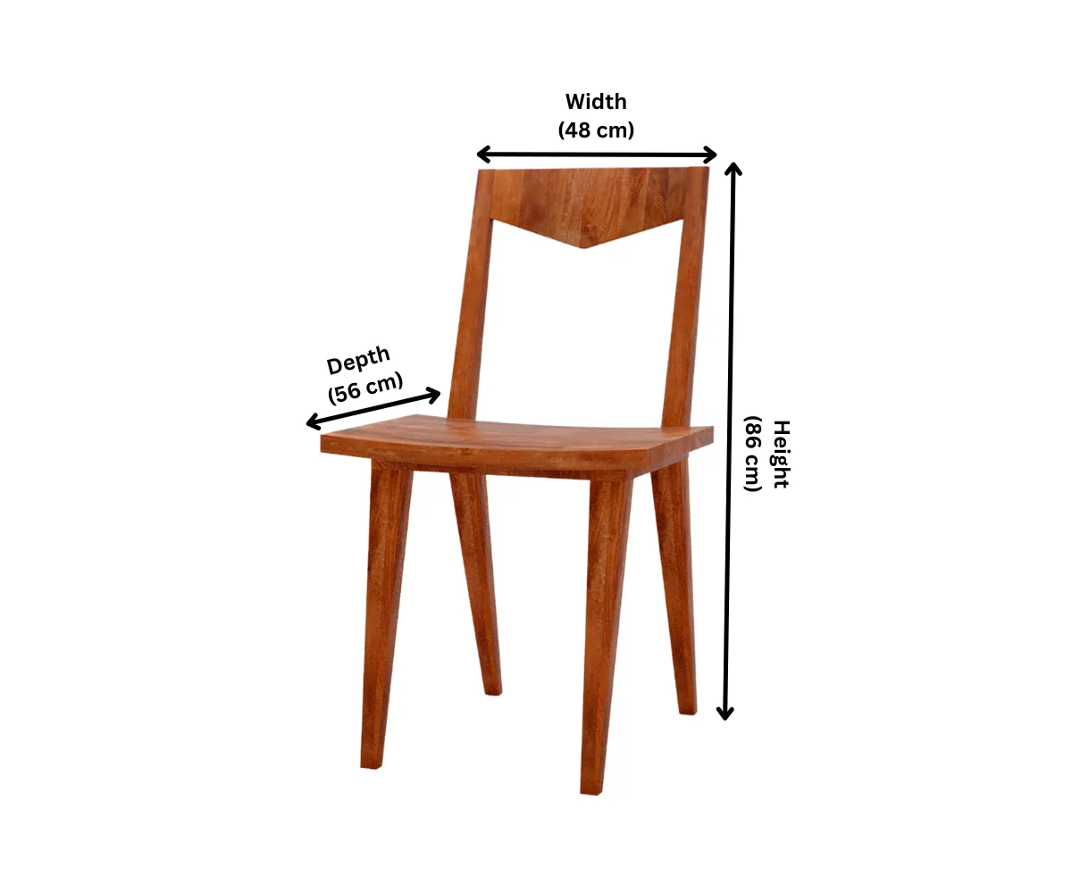 Classic Harmony Solid Wood Dining Chairs Set of 2