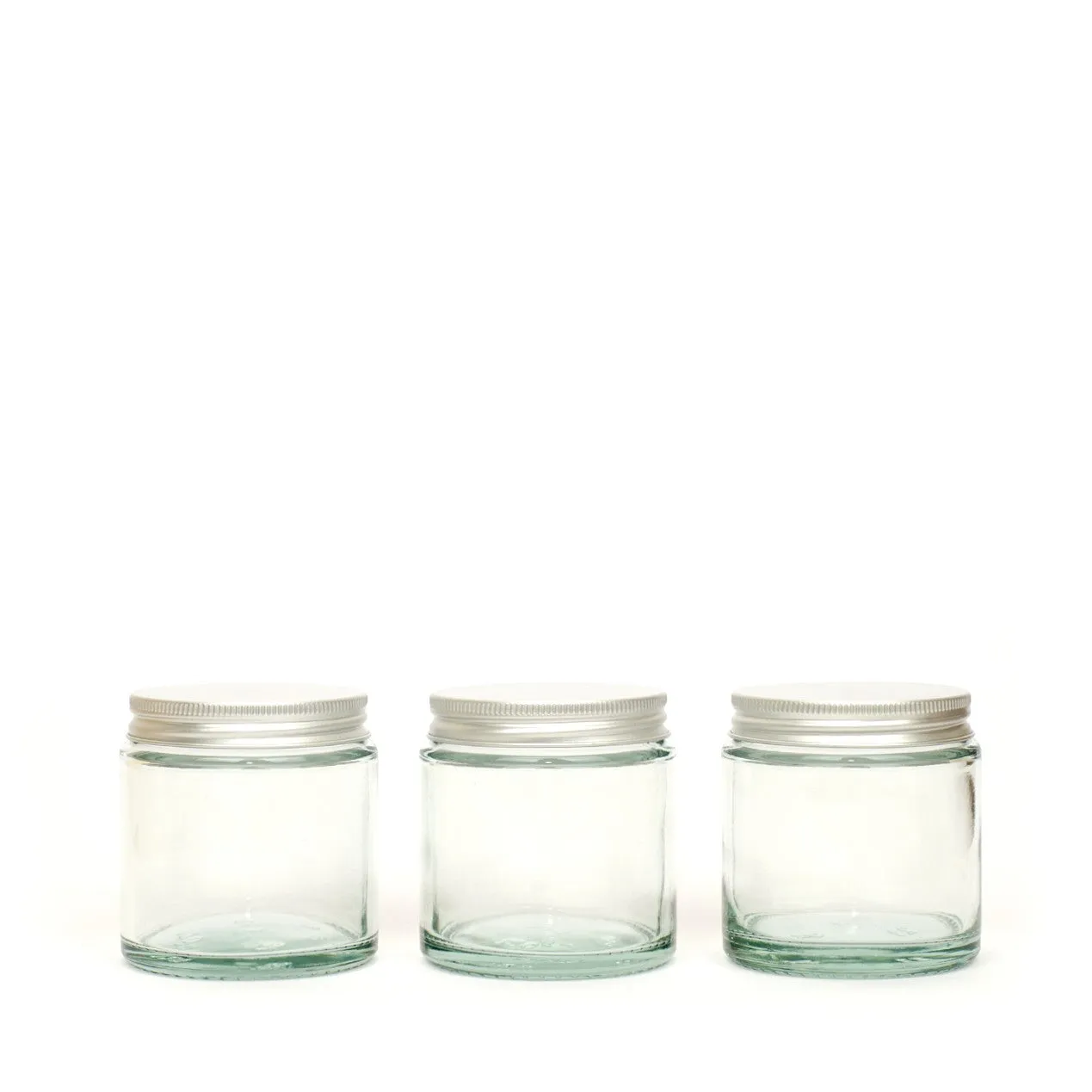 Clear Glass Refillable Jars