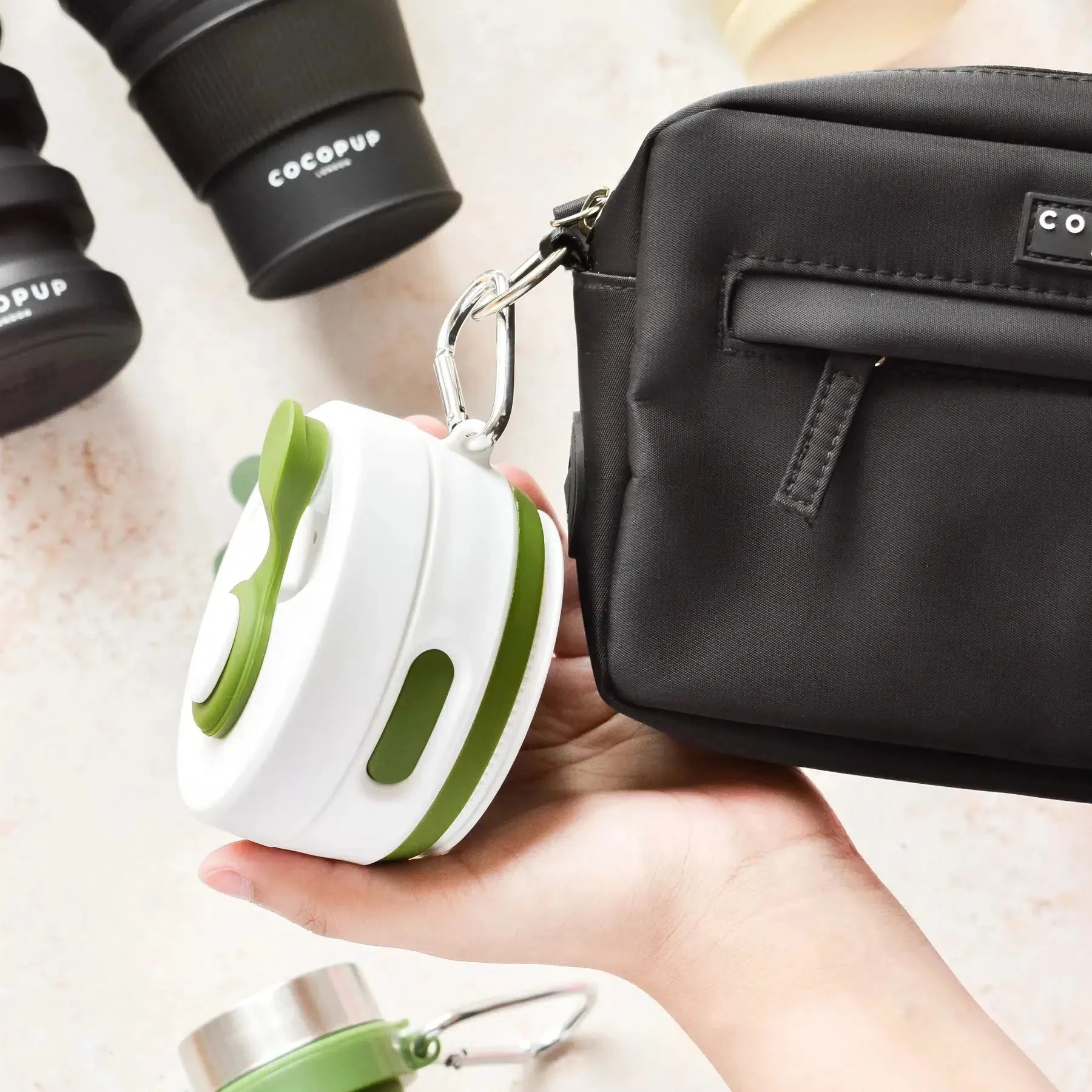 Collapsible Coffee Cup by Cocopup - Khaki
