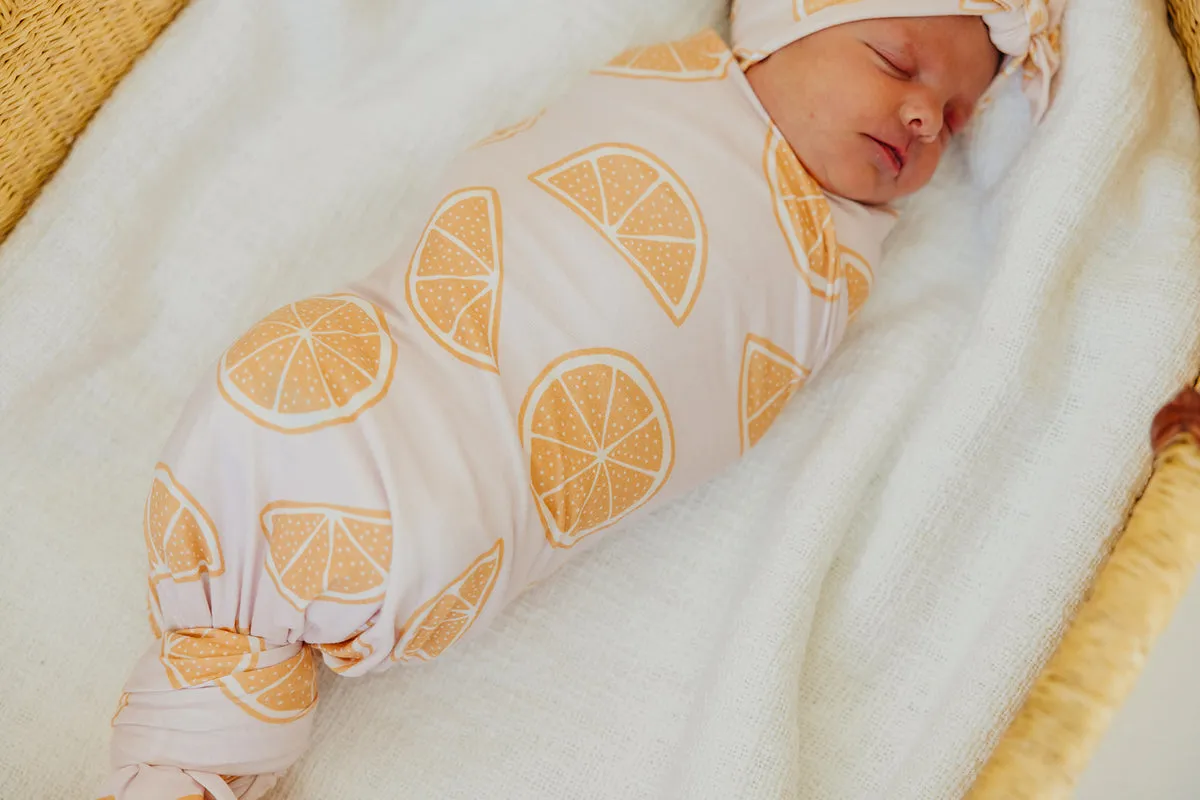 Copper Pearl Knit Swaddle Blanket | Cutie
