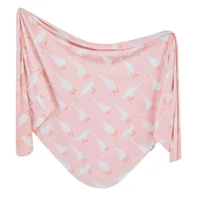 Copper Pearl Knit Swaddle Blanket / Goosie