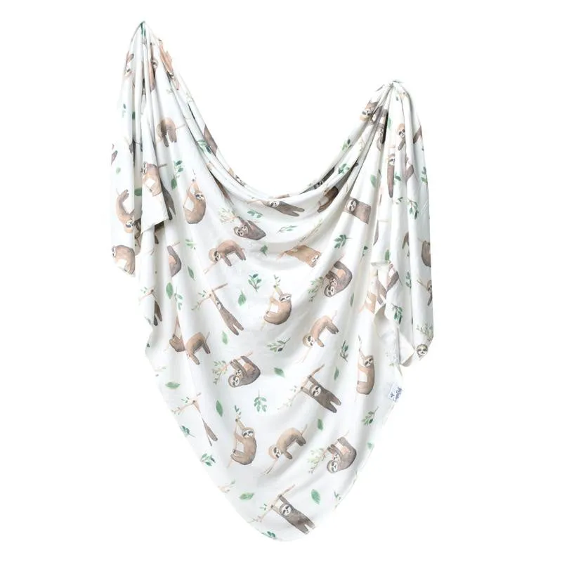 Copper Pearl Knit Swaddle Blanket / Noah