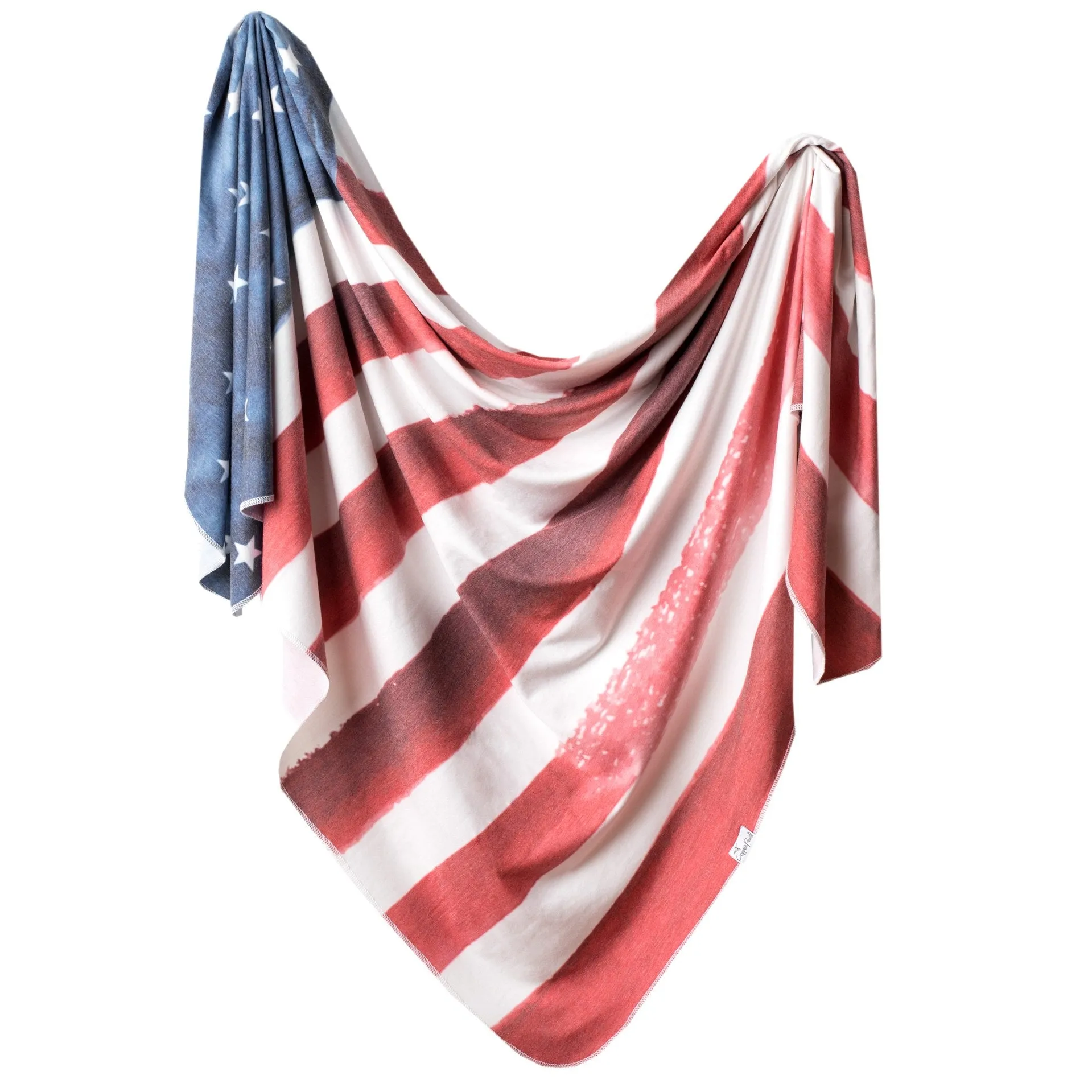 Copper Pearl Knit Swaddle Blanket / Patriot