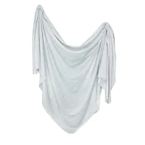 Copper Pearl Knit Swaddle Blanket / Summit