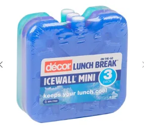 Décor® Lunch Break™ Icewall™ – Small 3-Pack (Blue, Purple, Teal)