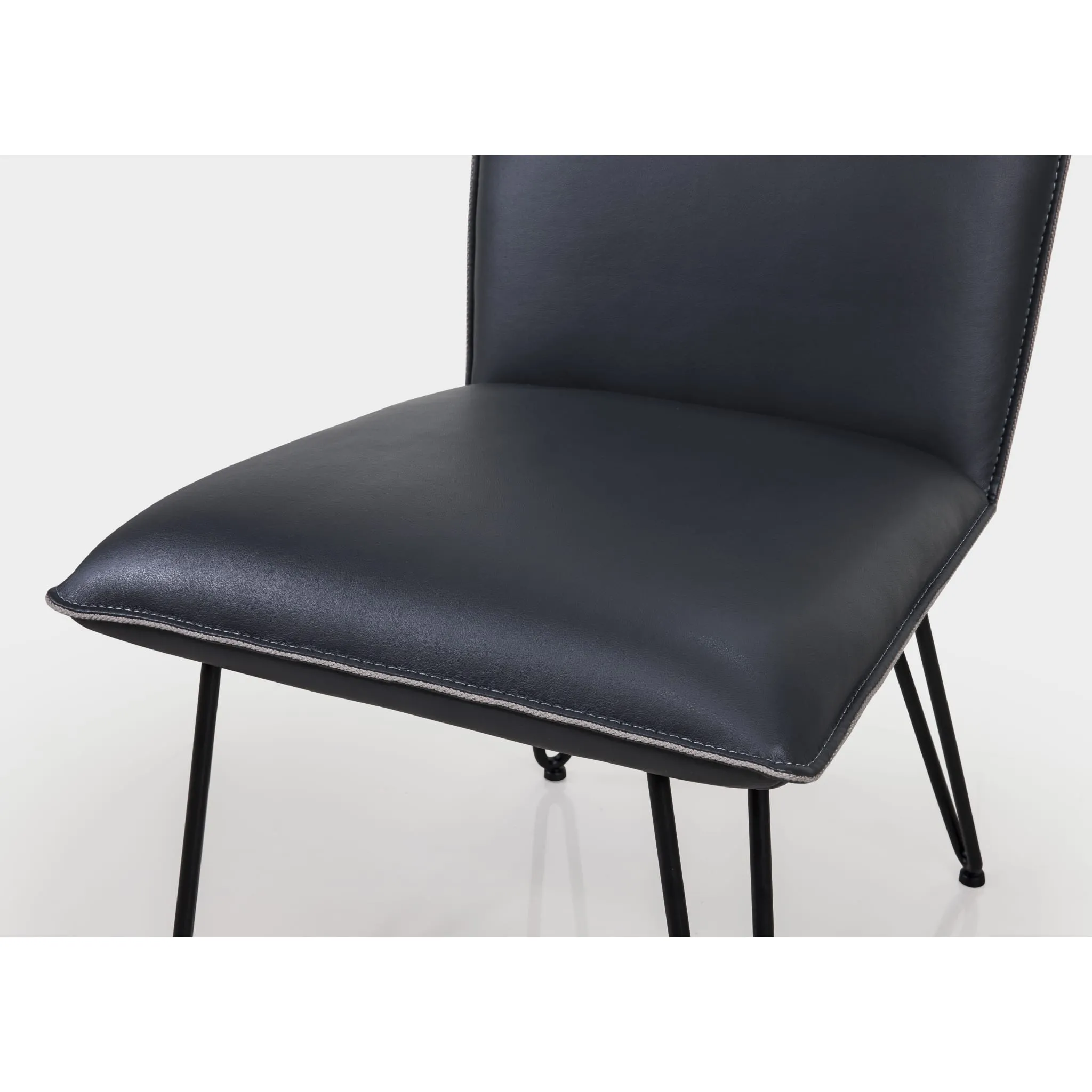 Demi Hairpin Leg Modern Dining Chair in Cobalt