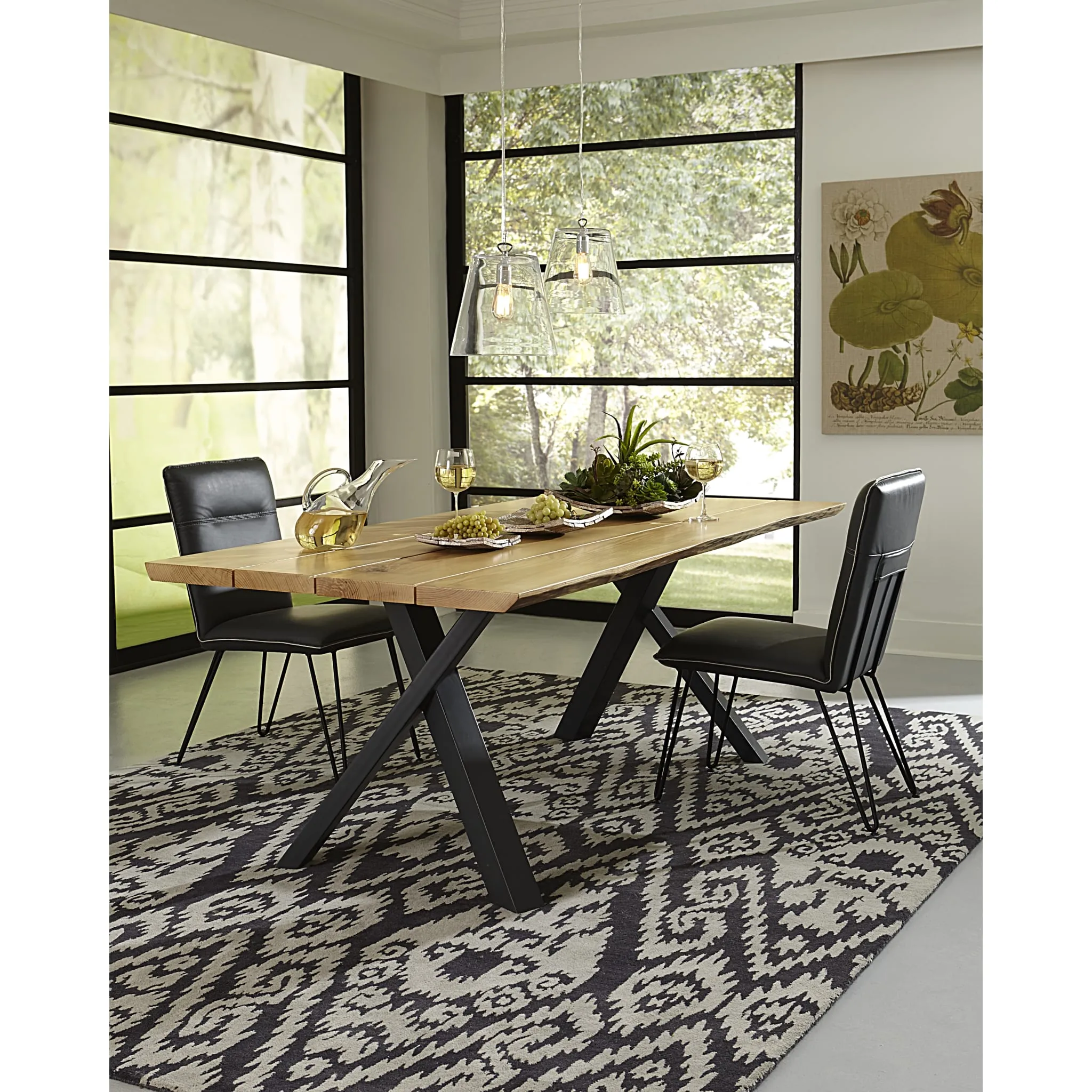 Demi Hairpin Leg Modern Dining Chair in Cobalt